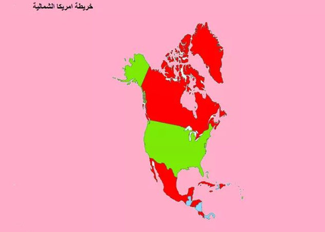شرح خريطة الوطن العربي